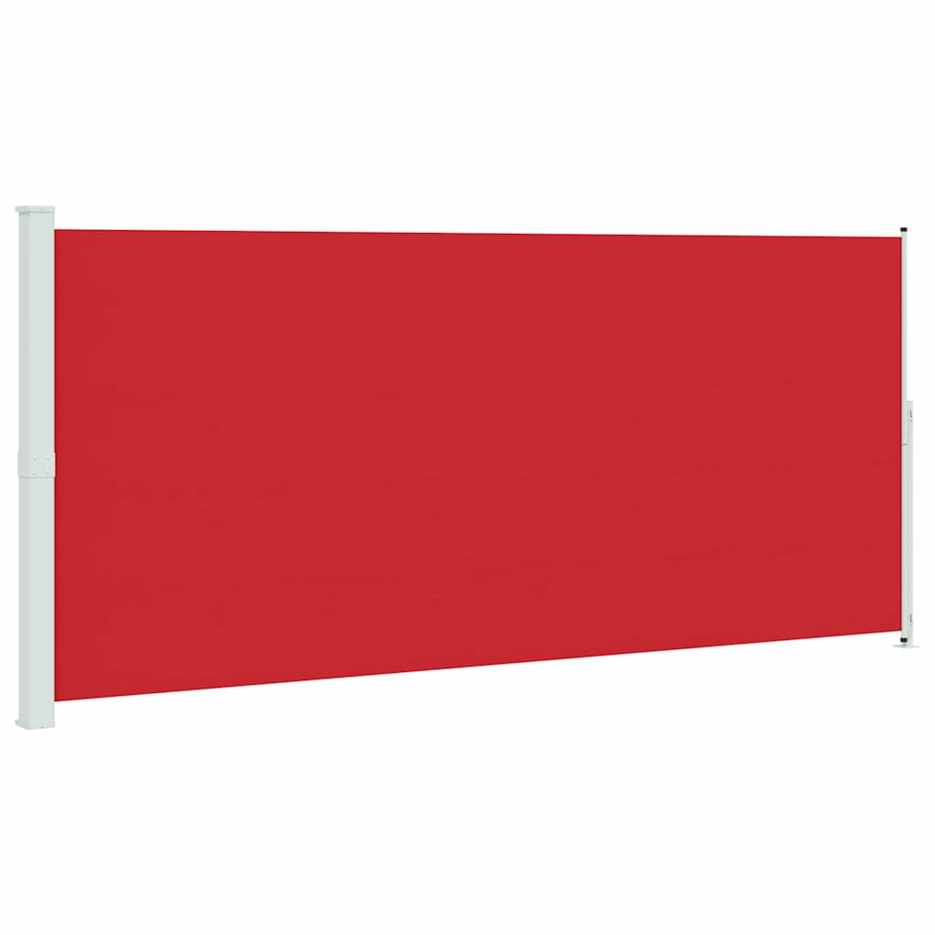 Tenda Laterale Retrattile per Patio 220x500 cm Rossa