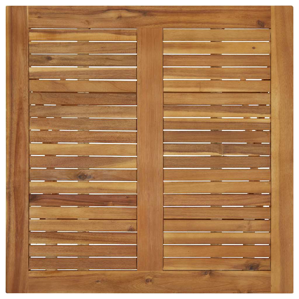 Tavolo da Giardino Pieghevole 90x90x75 cm in Massello d'Acacia
