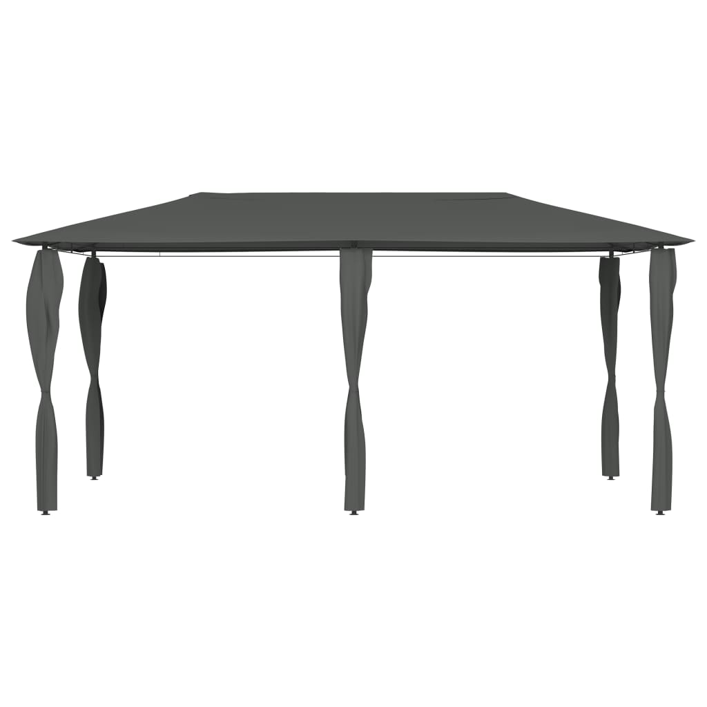 Gazebo con Montanti Rivestiti 2,98x5,3x2,59m Antracite 160 g/m²