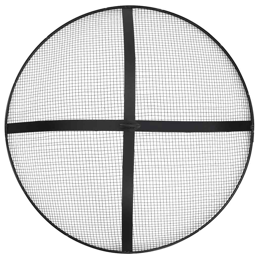 Braciere con Attizzatoio 54x54x55 cm in Acciaio