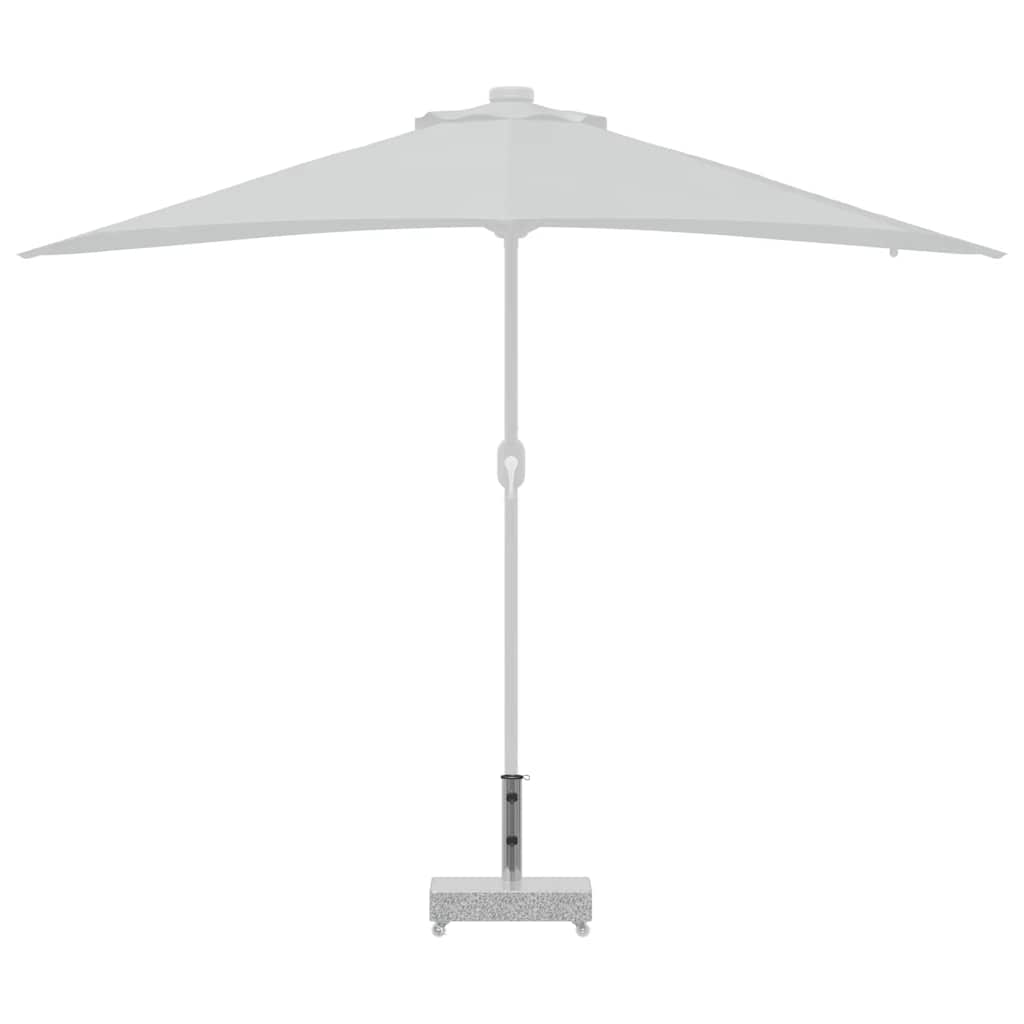 Base per Ombrellone Grigio Chiaro 45x25x8,3 cm in Granito