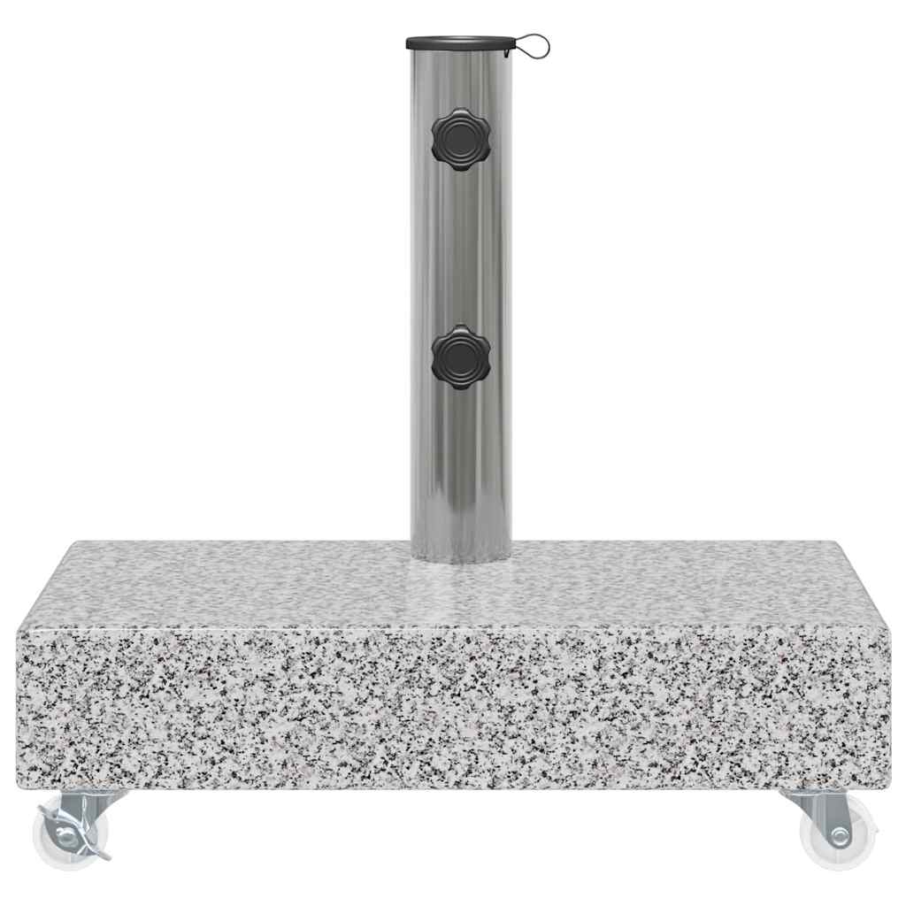 Base per Ombrellone Grigio Chiaro 45x25x8,3 cm in Granito