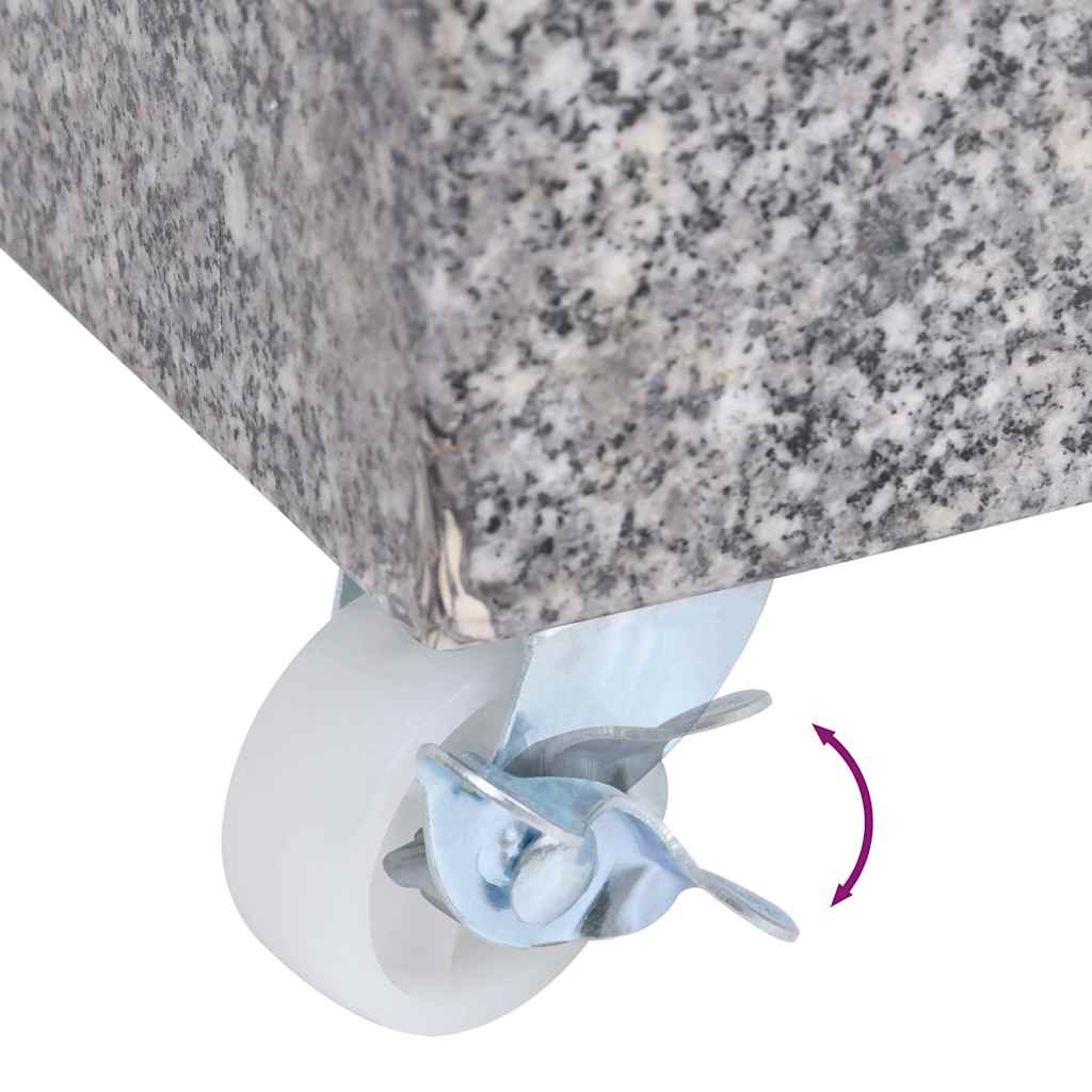 Base per Ombrellone Grigio Chiaro 45x25x8,3 cm in Granito