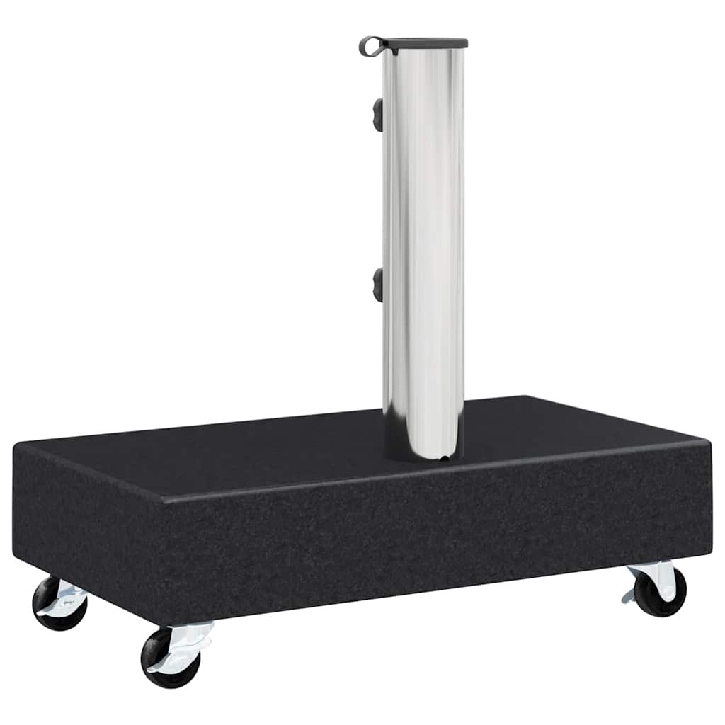 Base per Ombrellone Nera 45x25x8,3 cm in Granito
