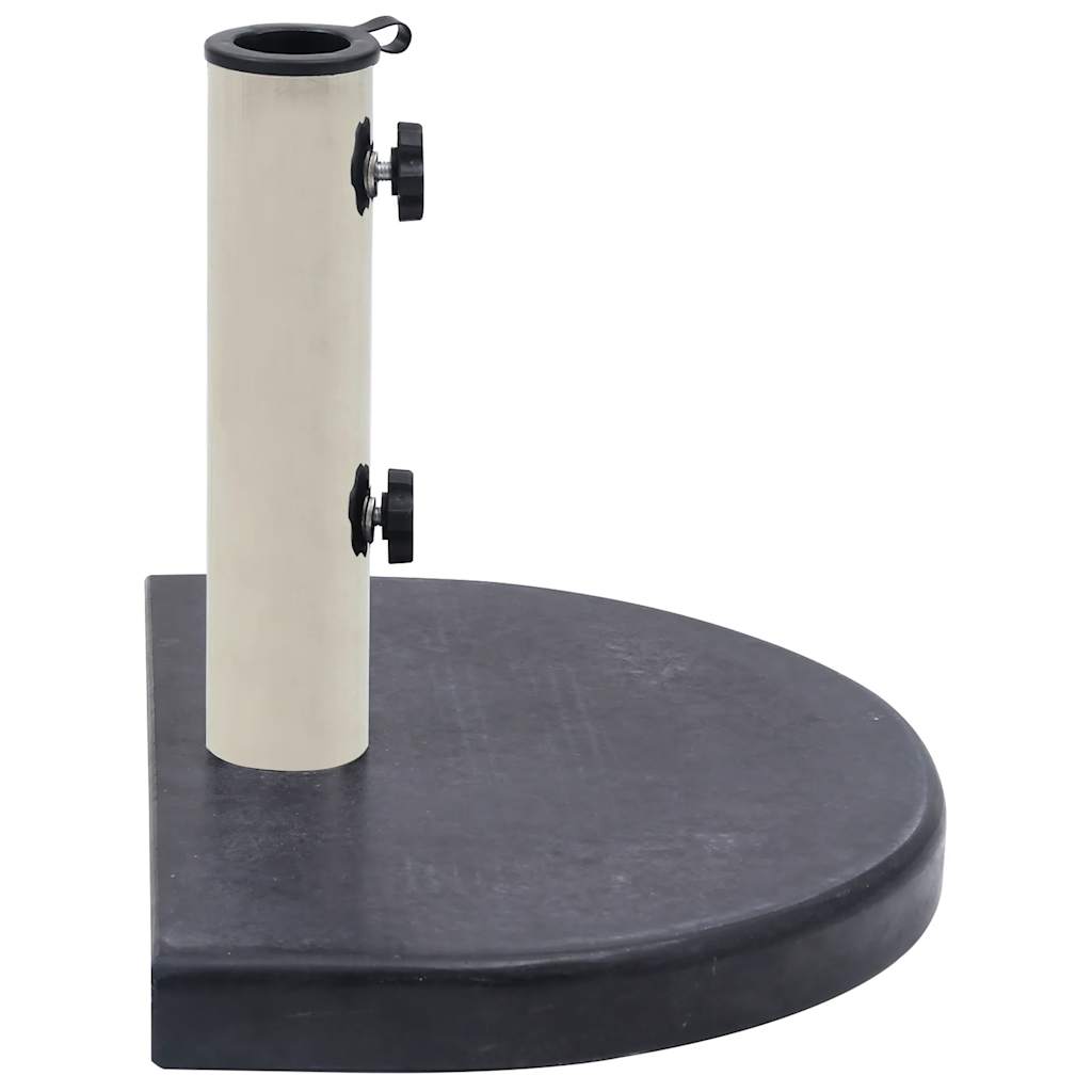 Base per Ombrellone Nera 40x28x4 cm in Granito