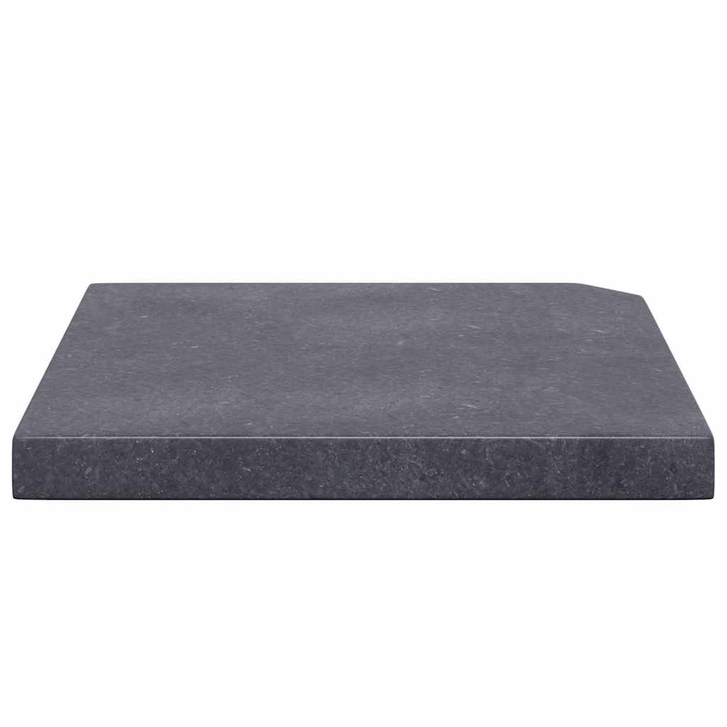 Piastra di Peso per Ombrellone Nera in Granito Quadrata 25 kg