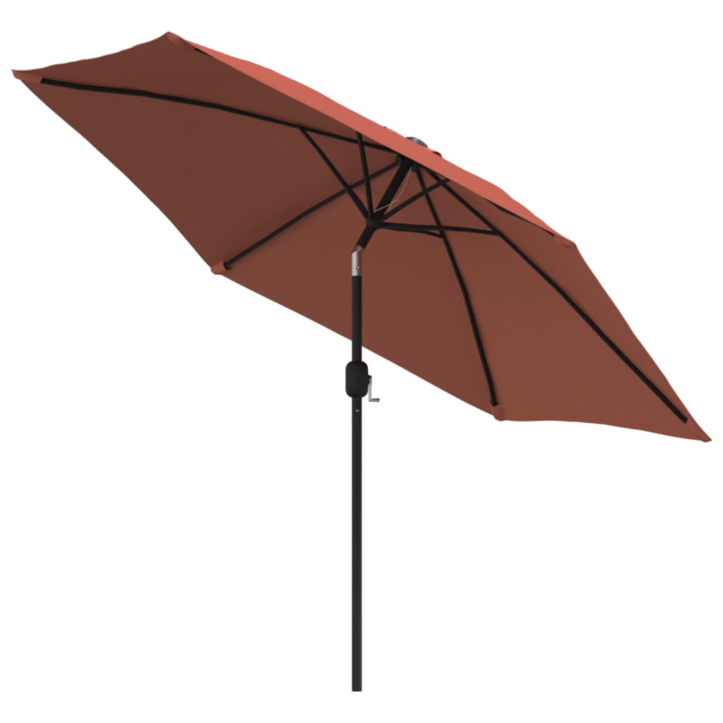 Ombrellone da Giardino con Palo in Metallo 300 cm Terracotta