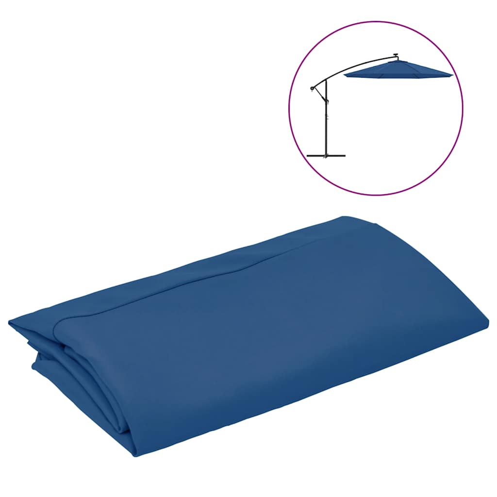 Tessuto di ricambio per ombrellone Blu azzurro 300 cm