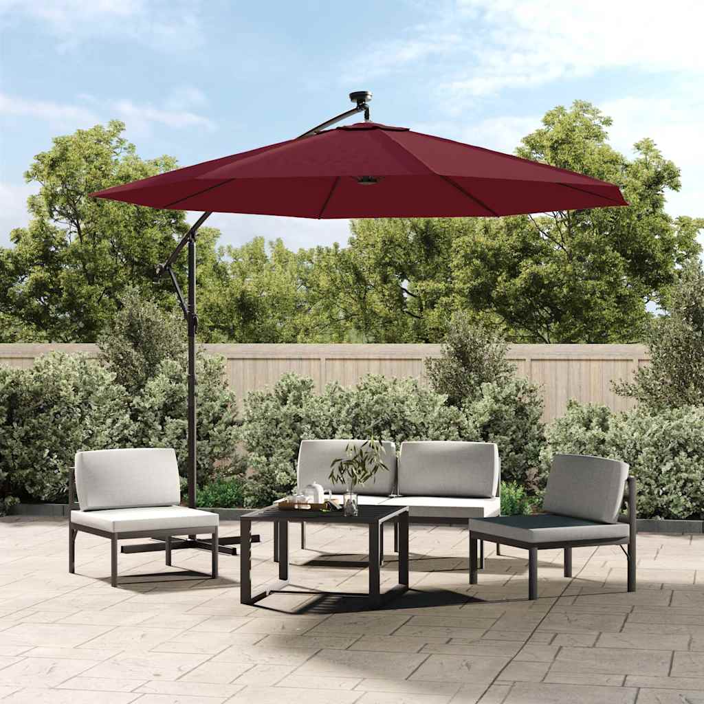 Tessuto di ricambio per ombrellone Rosso bordeaux 300 cm