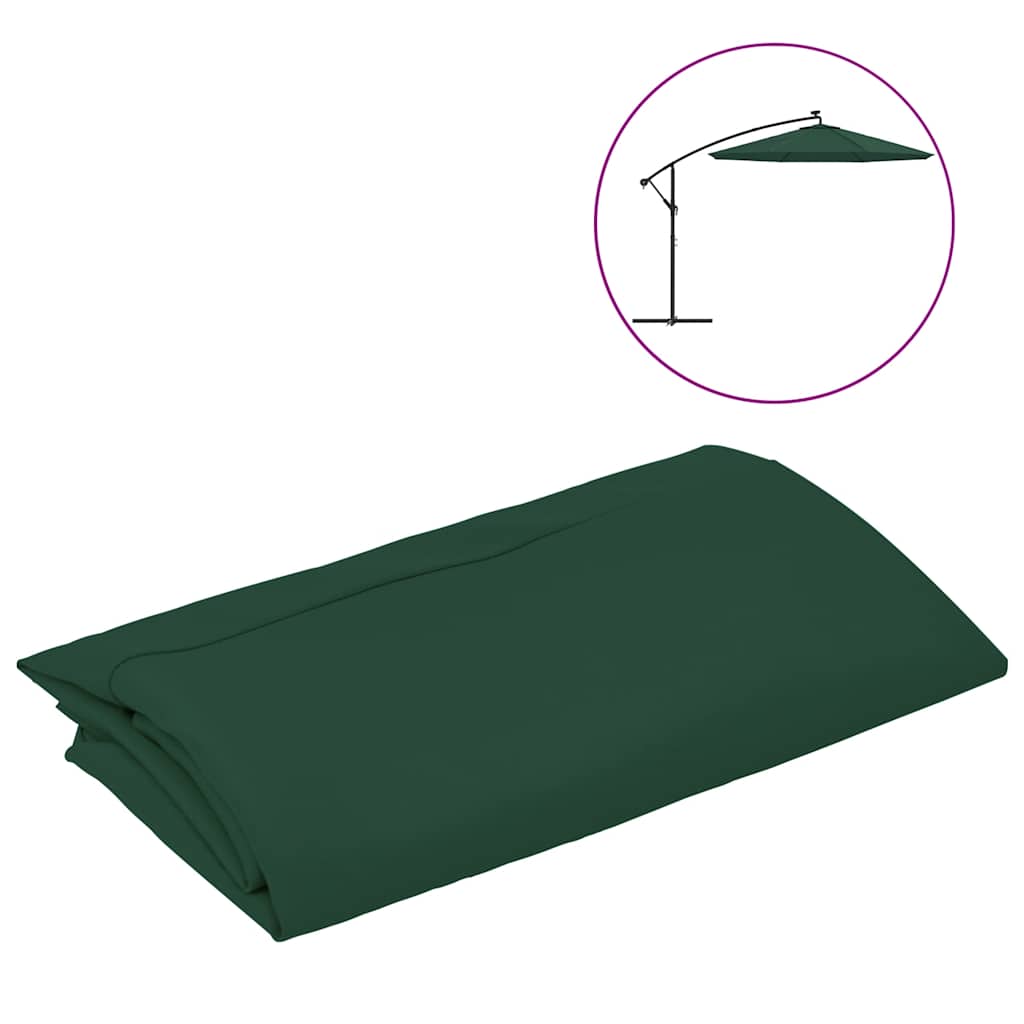 Tessuto di ricambio per ombrellone Verde 350 cm