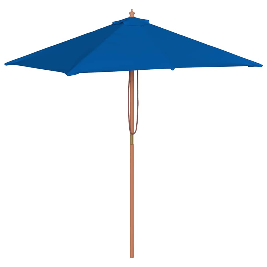 Ombrellone da Giardino con Palo in Legno 150x200 cm Blu
