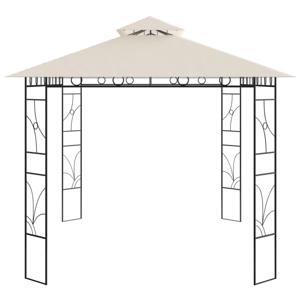 Gazebo 4x3x2,7 m Crema 160 g/m²