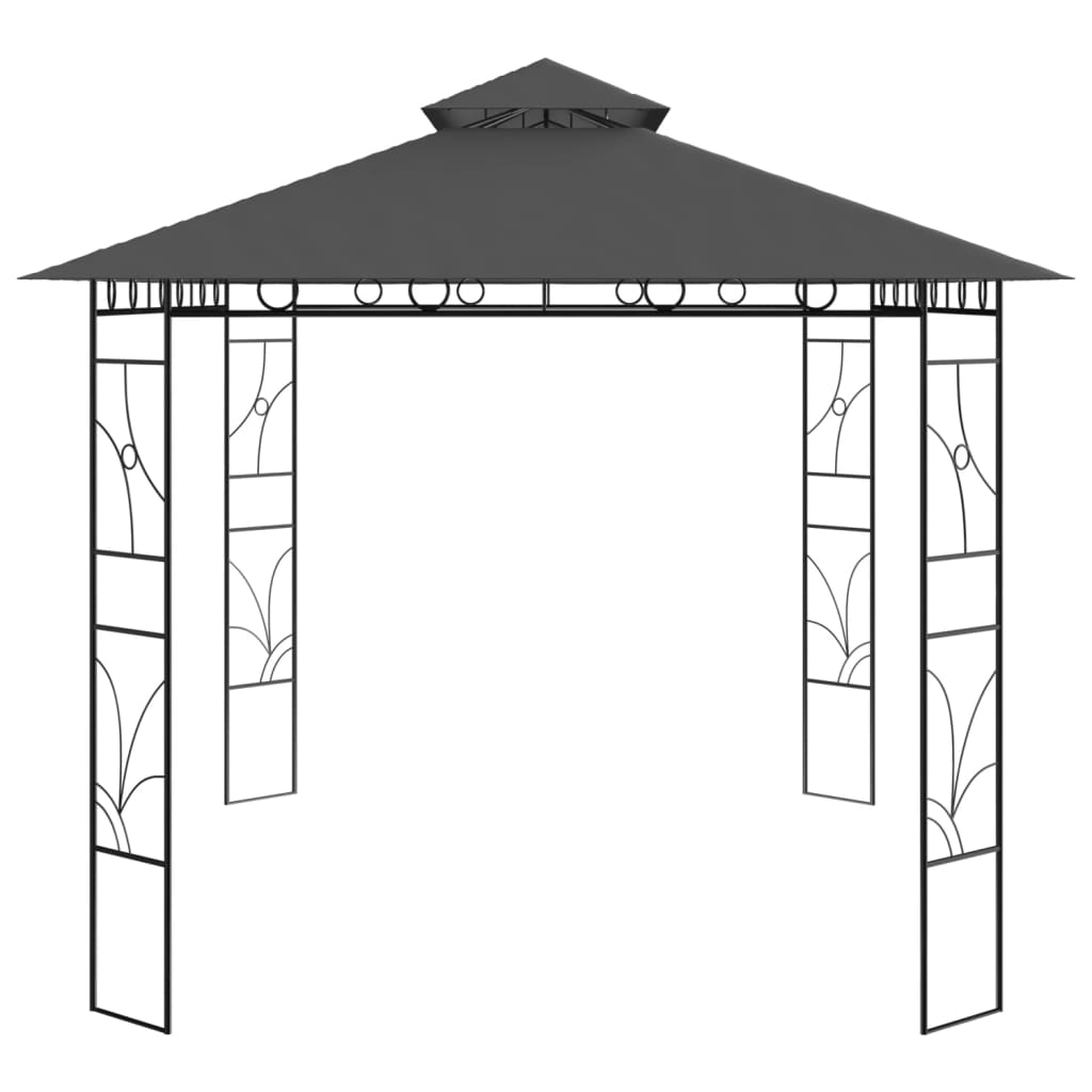 Gazebo 4x3x2,7 m Antracite 160 g/m²