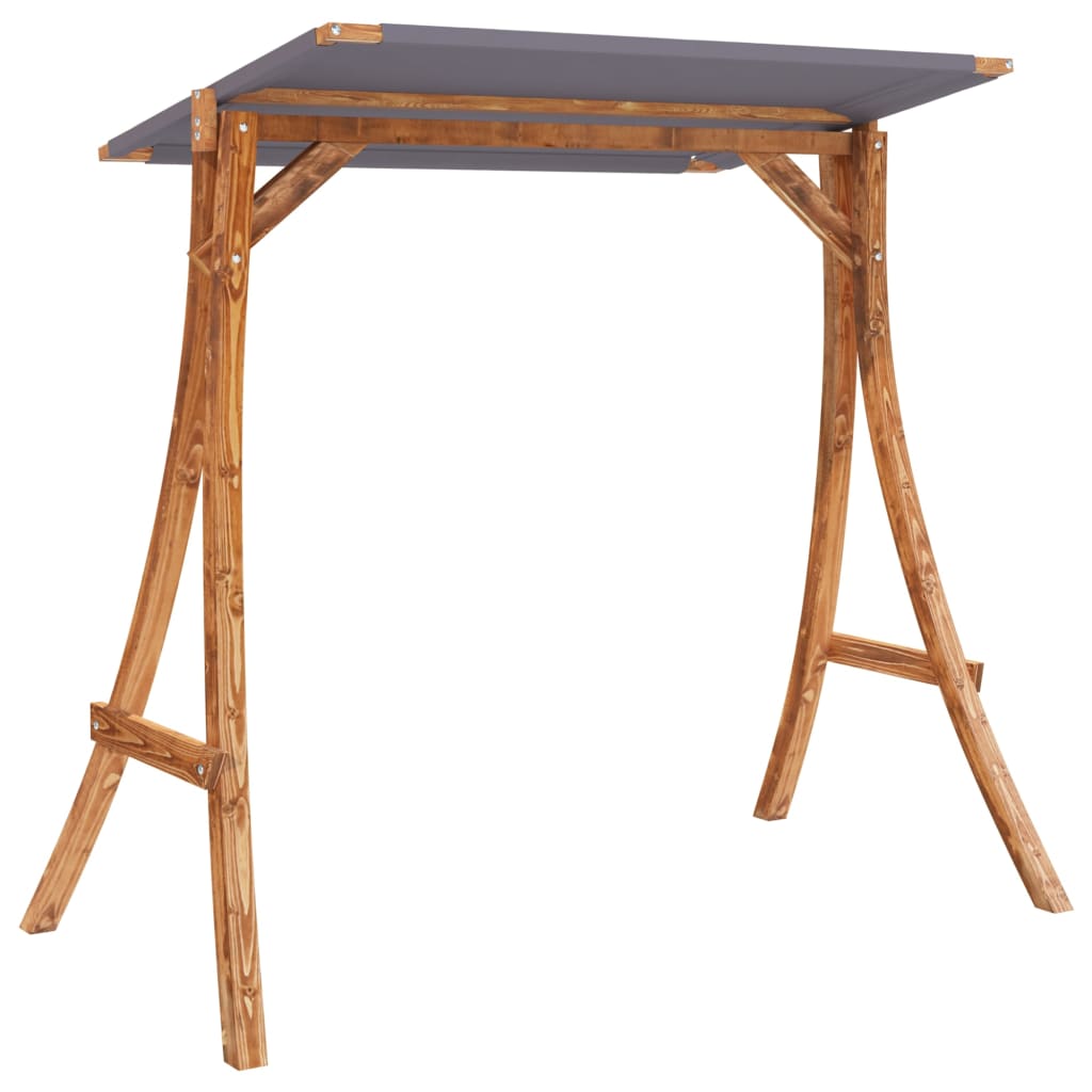 Supporto Altalena Tetto Antracite 175 x 101 cm Legno Teak