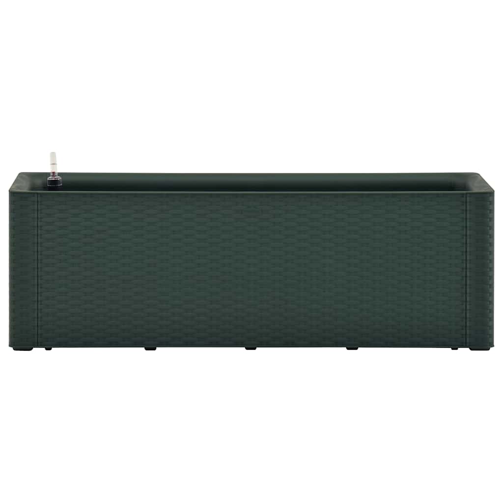 Letto Rialzato da Giardino con Irrigazione Verde 100x43x33 cm