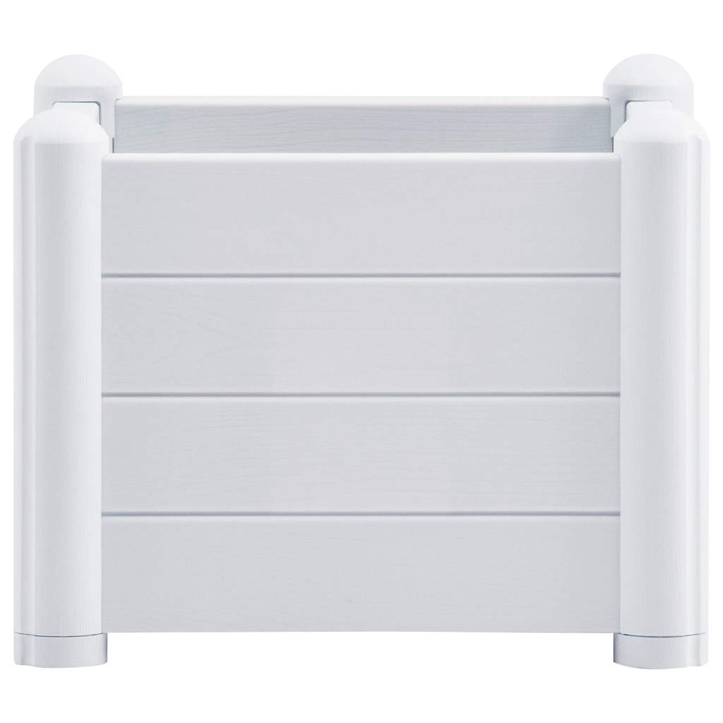 Letto Rialzato da Giardino in PP Bianco 43x43x35 cm