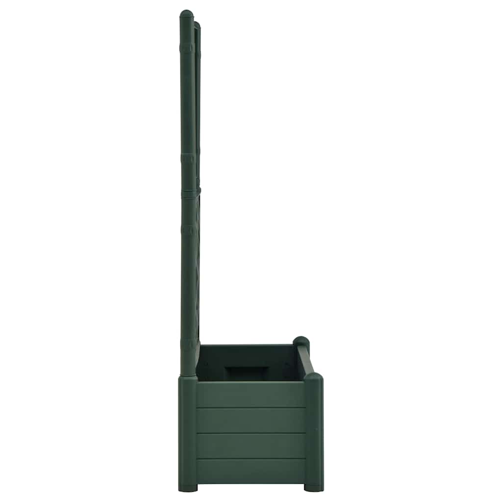 Fioriera da Giardino con Graticcio 100x43x142 cm PP Verde