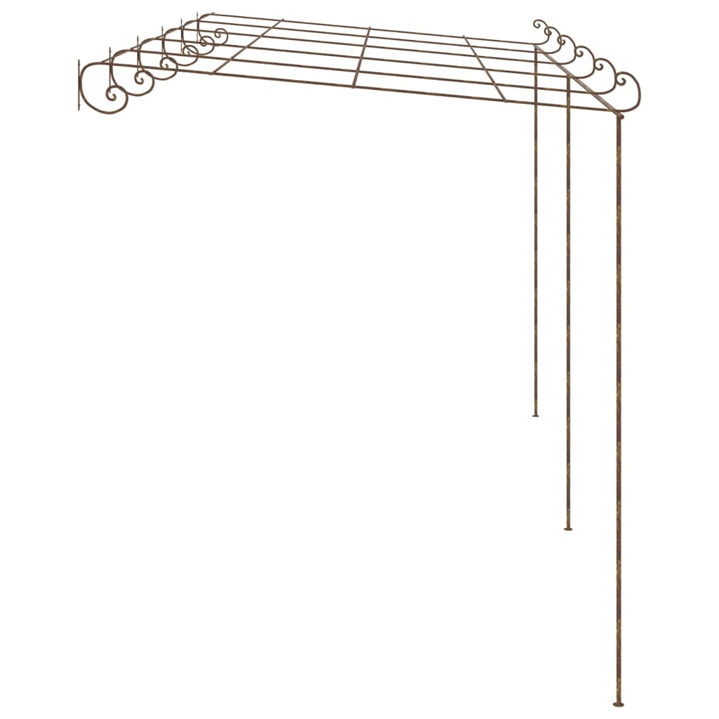 Pergolato da Giardino Marrone Anticato 6x3x2,5 m in Ferro