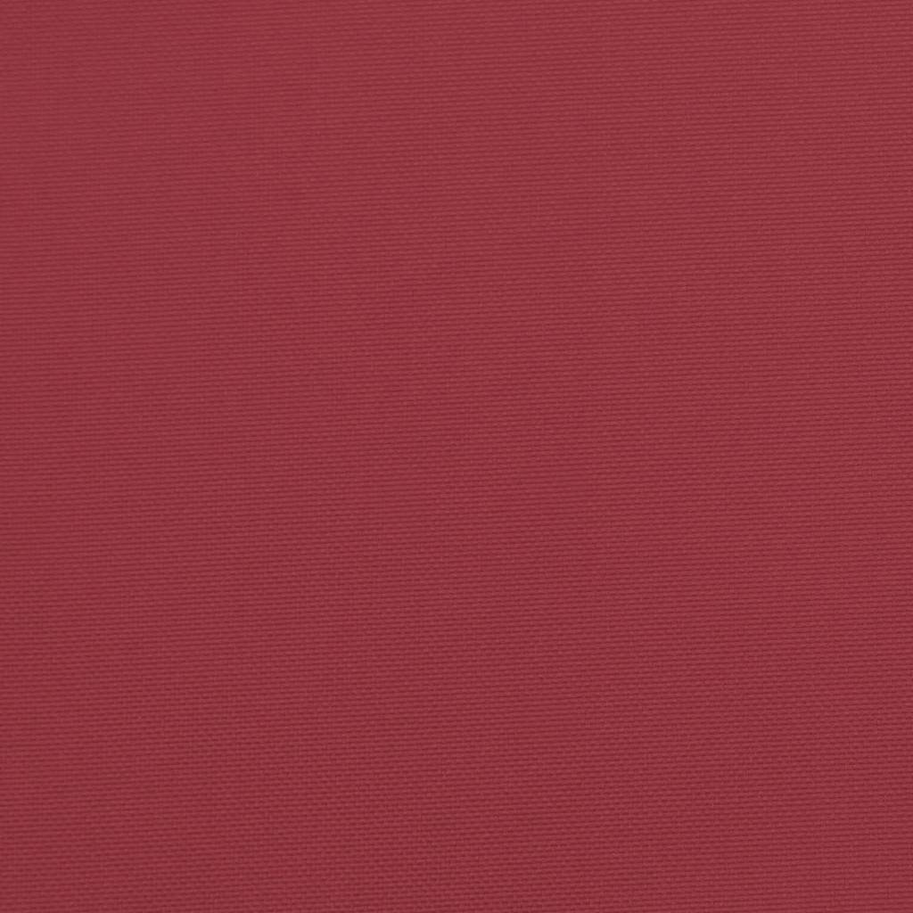Cuscini per Sedia 4 pz Rosso Vino 40x40x3 cm in Tessuto Oxford