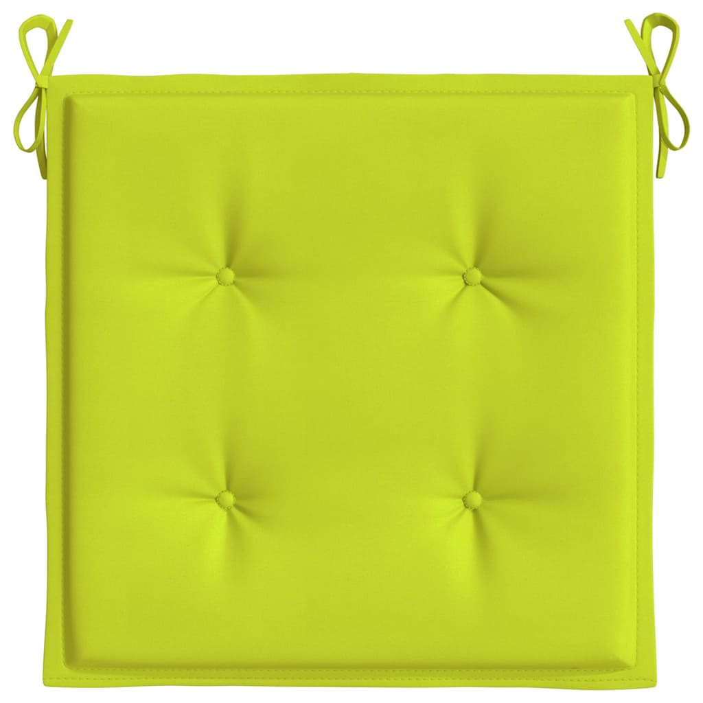 Cuscini per Sedia 6 pz Verde Intenso 40x40x3 cm Tessuto Oxford