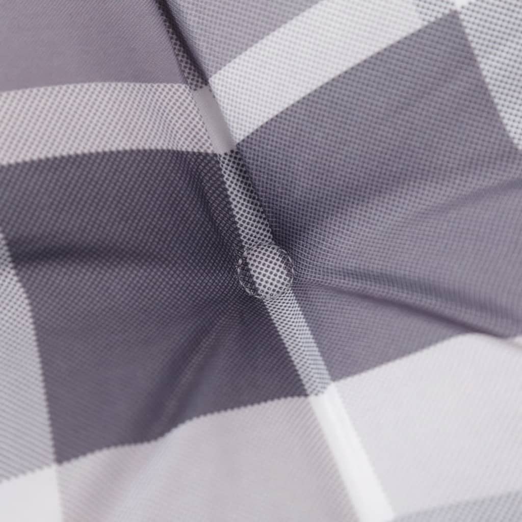 Cuscini per Sedia 6 pz a Quadri Grigi 40x40x3cm Tessuto Oxford