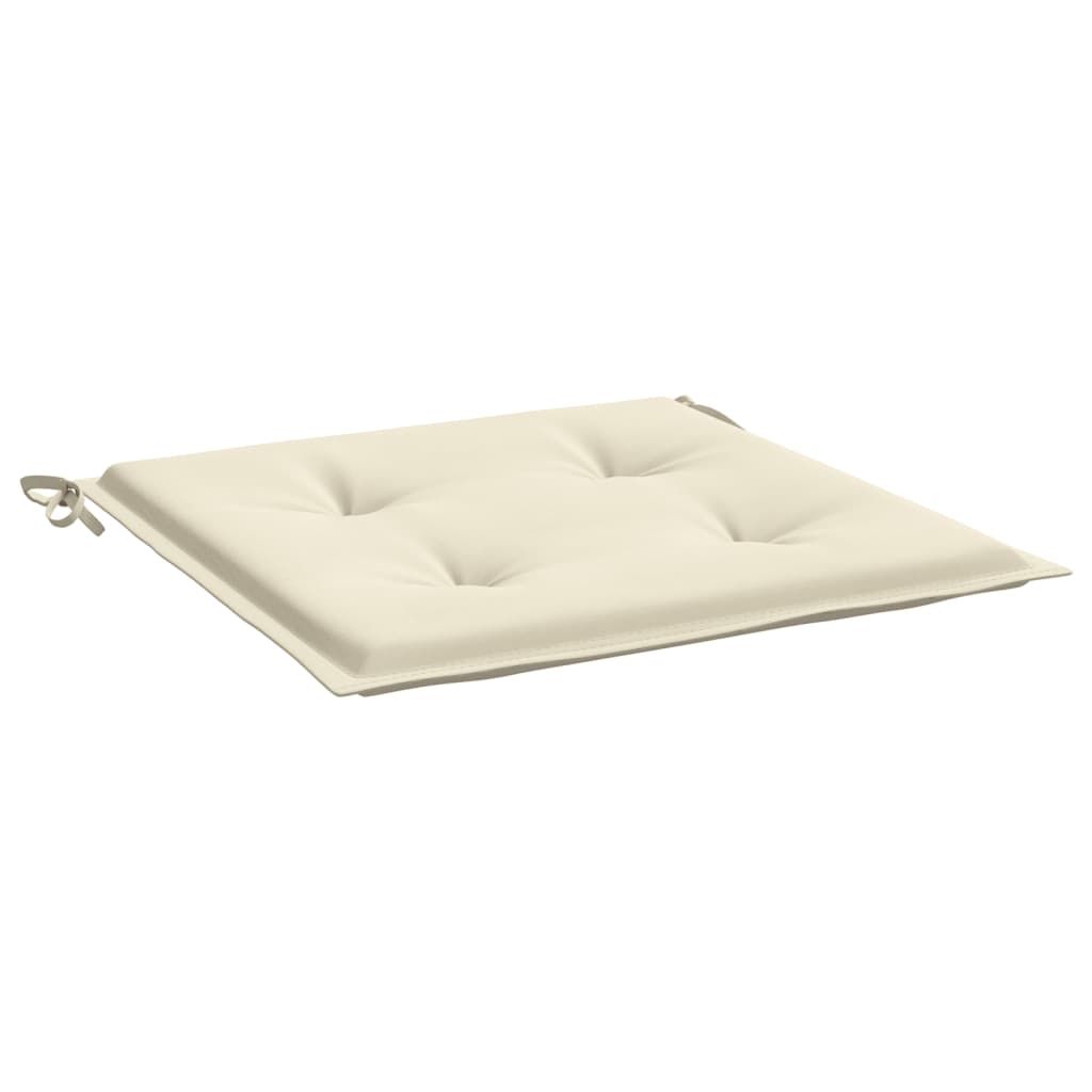 Cuscini per Sedia 4 pz Crema 50x50x3 cm in Tessuto Oxford