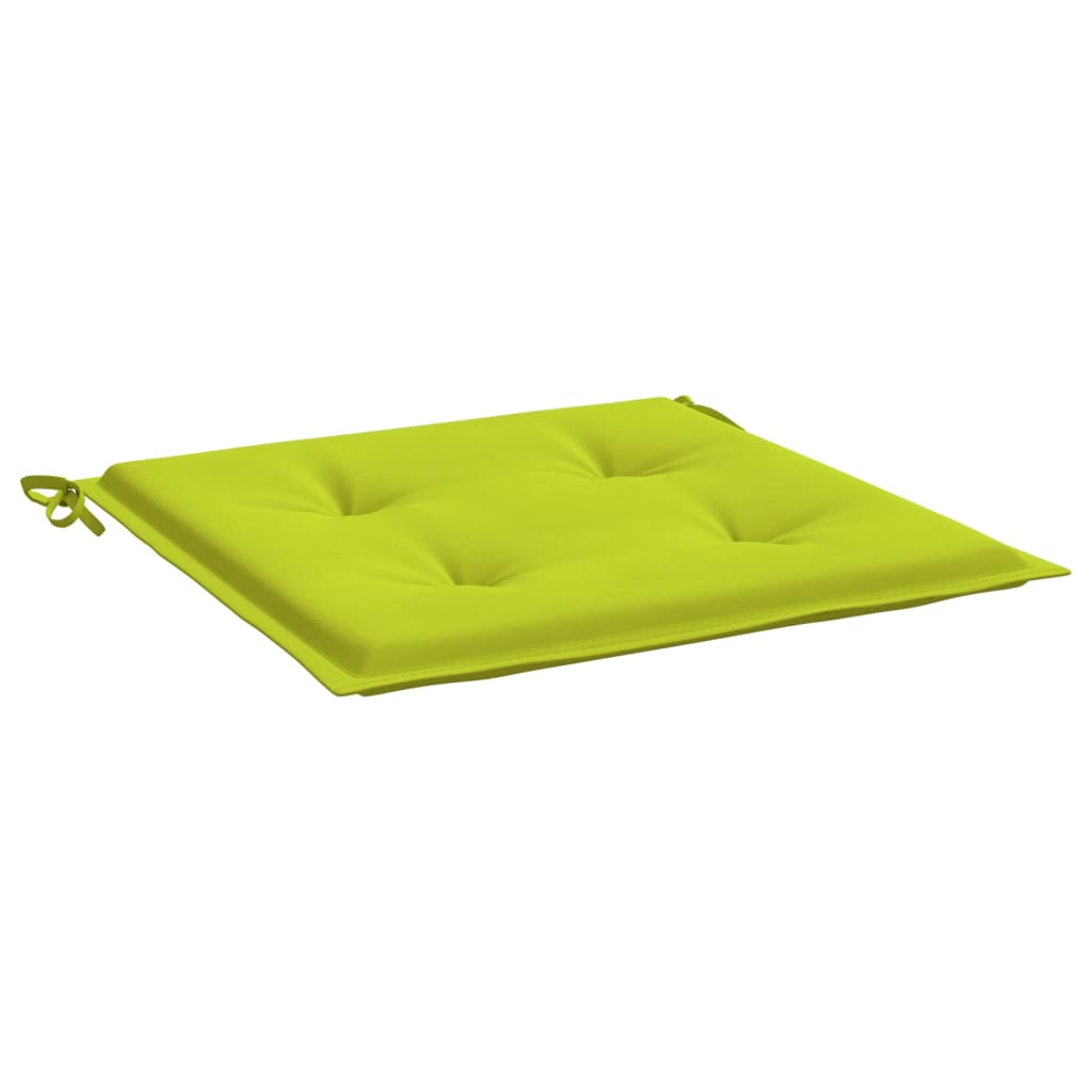 Cuscini per Sedia 4 pz Verde Brillante 50x50x3cm Tessuto Oxford