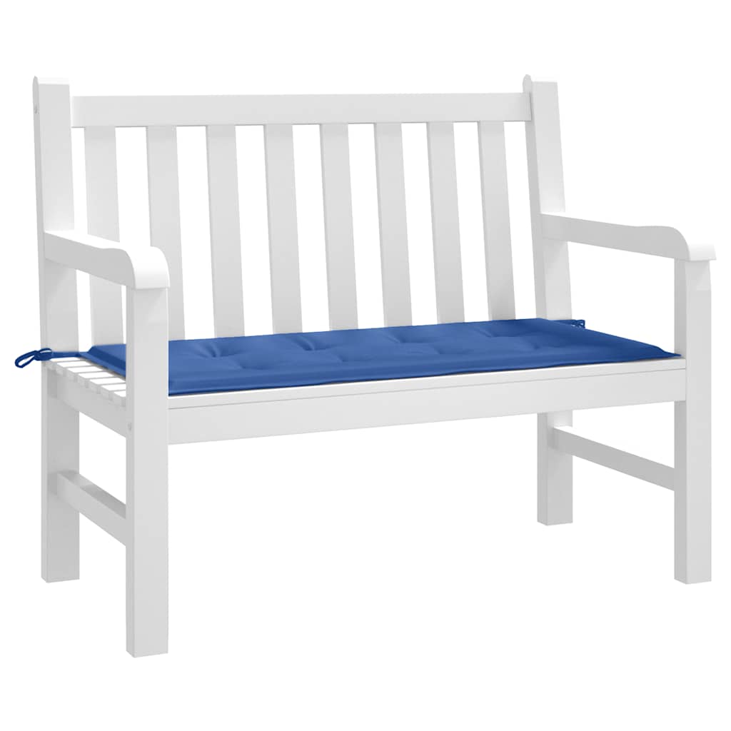Cuscino per Panca Blu Reale 100x50x3 cm in Tessuto Oxford