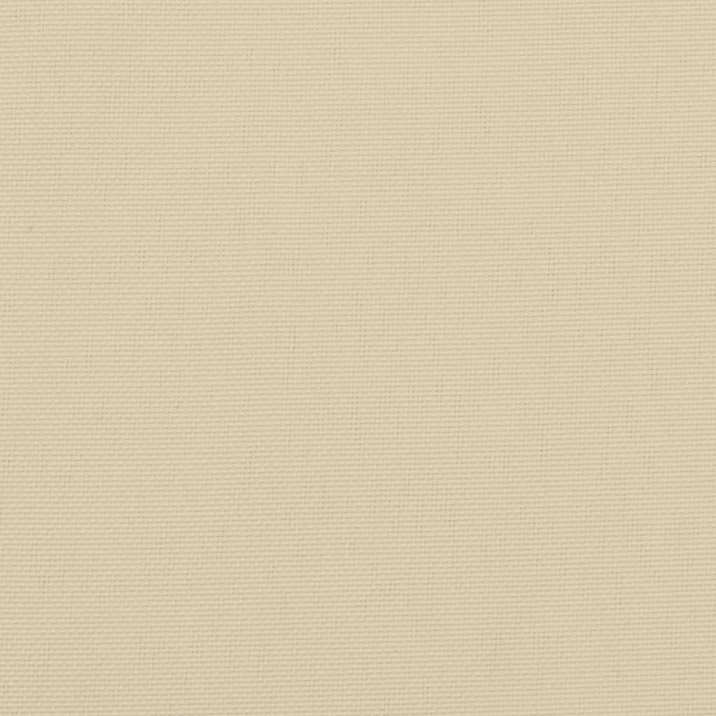Cuscini per Sedie 6 pz Beige 120x50x3 cm in Tessuto