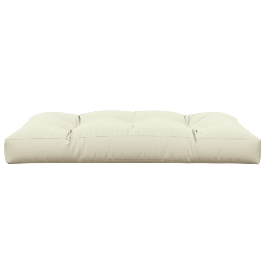 Cuscino per Pallet Crema 120x80x12 cm in Tessuto