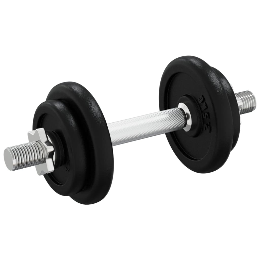 Set Bilanciere con Dischi 40 kg in Ghisa e Acciaio Cromato