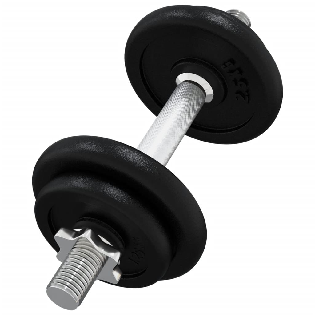 Set Bilanciere con Dischi 40 kg in Ghisa e Acciaio Cromato