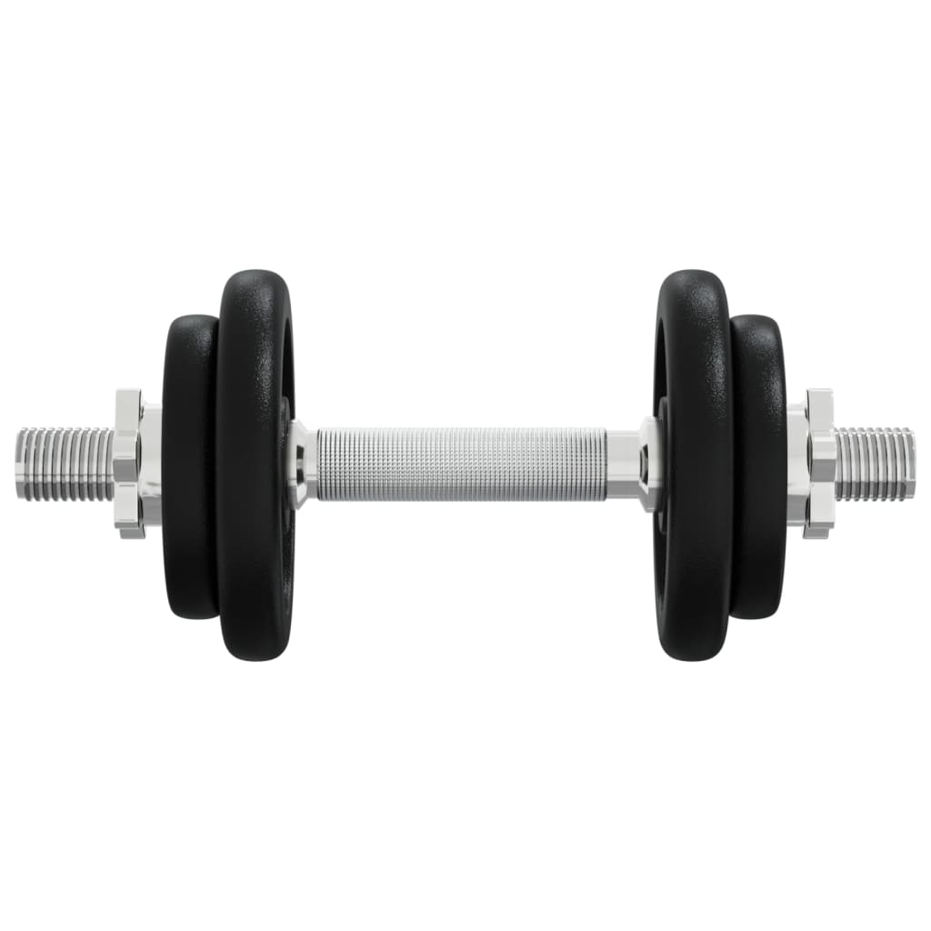 Set Bilanciere con Dischi 40 kg in Ghisa e Acciaio Cromato