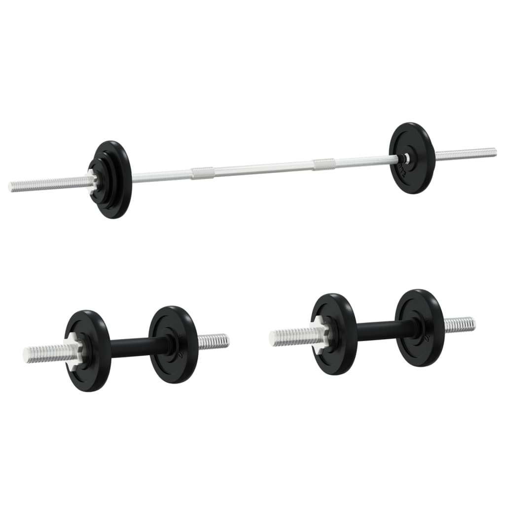 Set Bilanciere e Manubri con Dischi 60 kg in Ghisa