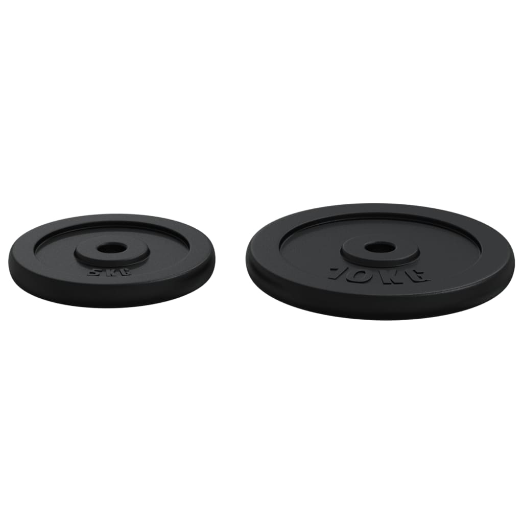 Set Bilanciere e Manubri con Dischi 90 kg in Ghisa