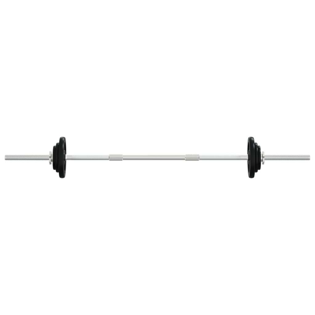 Set Bilanciere e Manubri con Dischi 90 kg in Ghisa