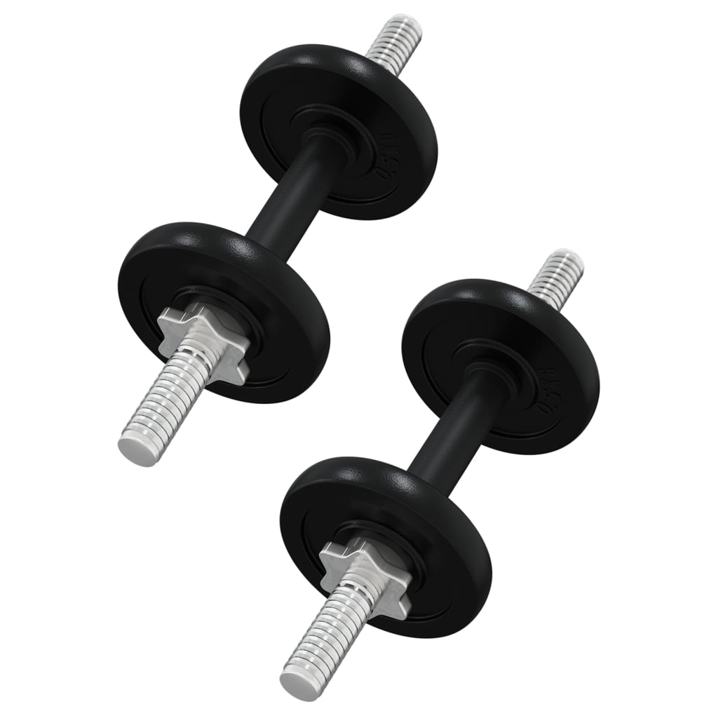 Set Bilanciere e Manubri con Dischi 90 kg in Ghisa
