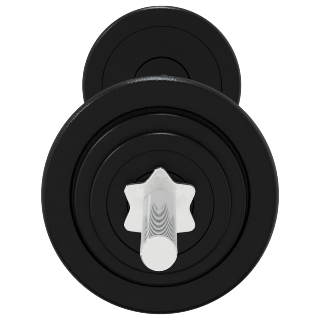 Set Bilanciere e Manubri con Dischi 90 kg in Ghisa