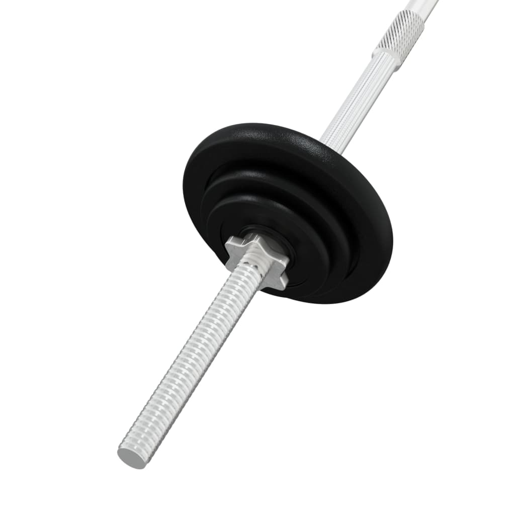 Set Bilanciere e Manubri con Dischi 90 kg in Ghisa