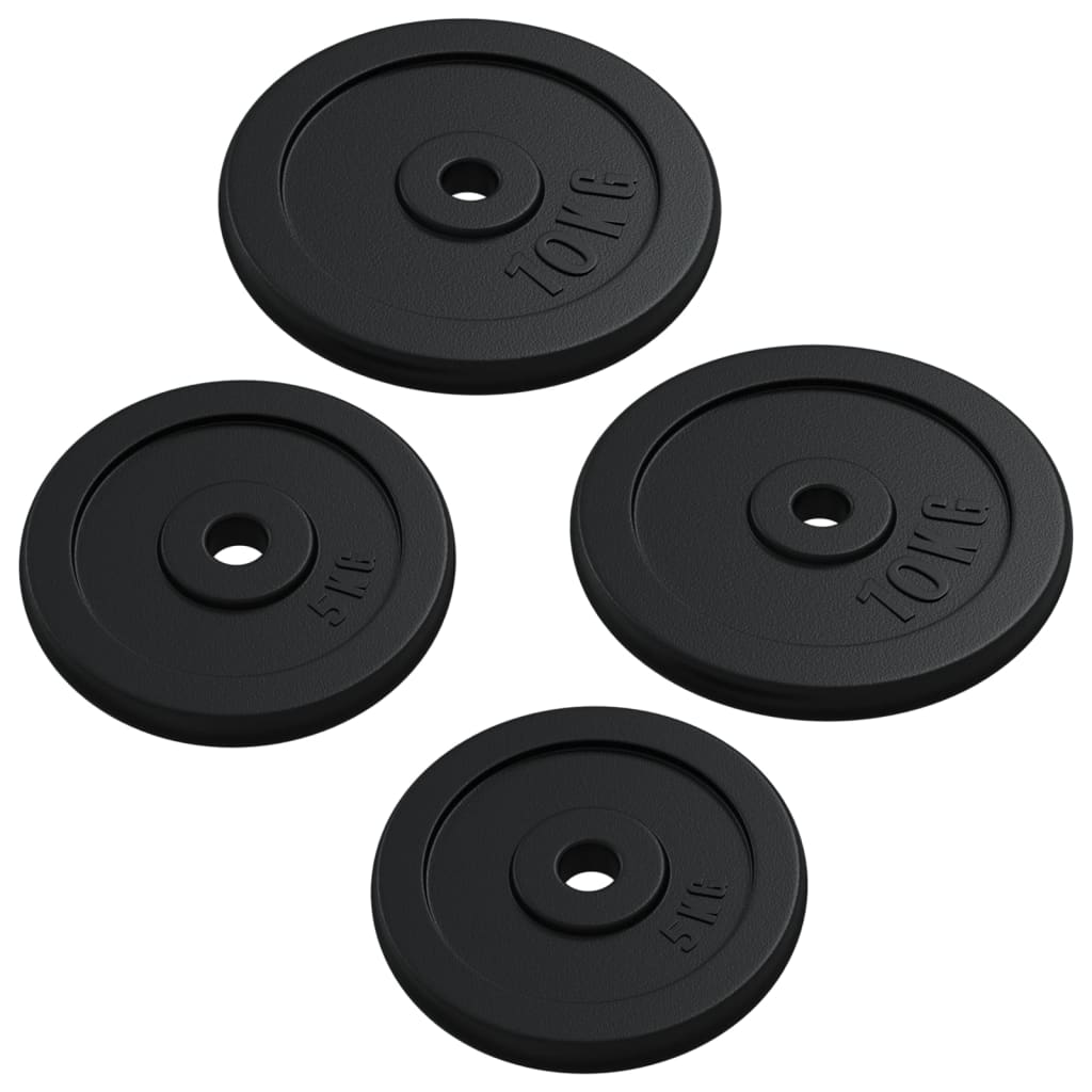 Set Bilanciere e Manubri con Dischi 90 kg in Ghisa