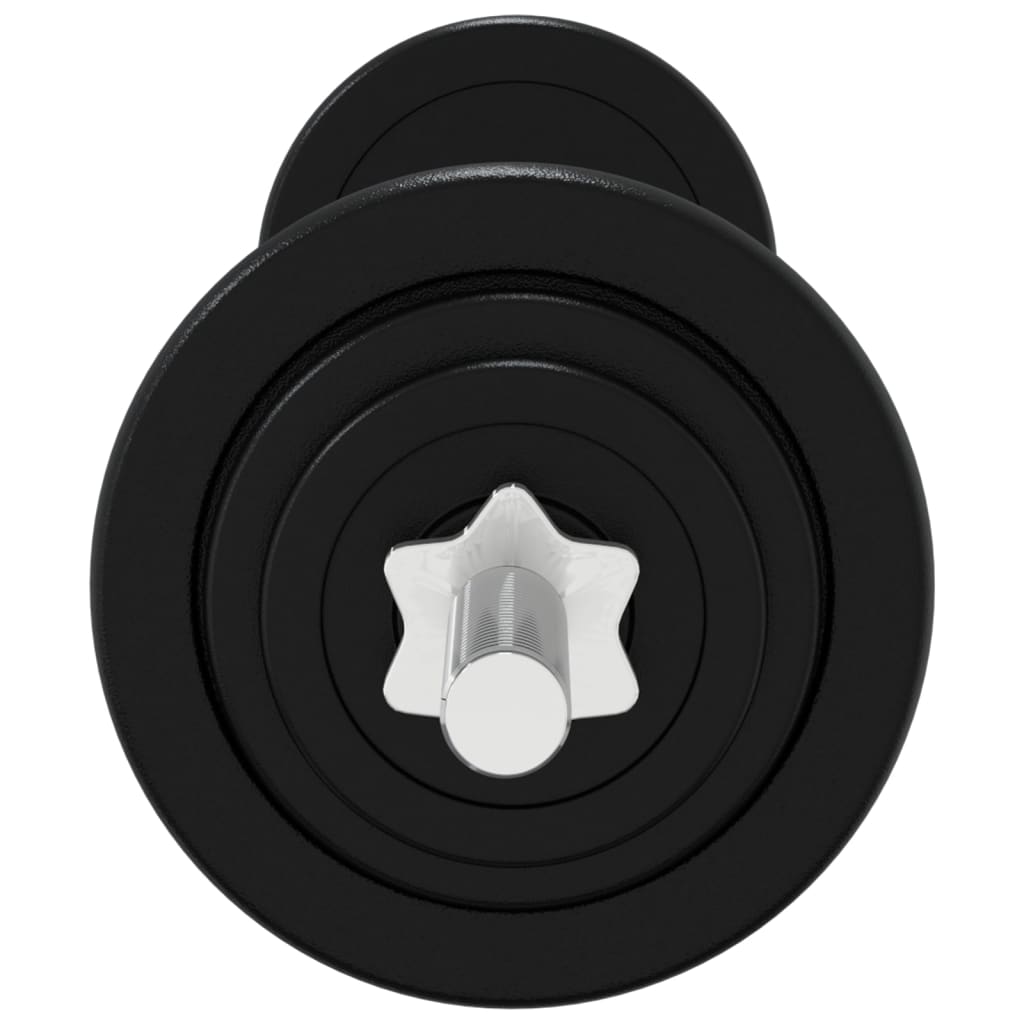 Set Bilanciere e Manubri con Dischi 90 kg in Ghisa