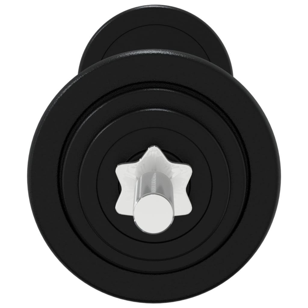 Set Bilanciere e Manubri con Dischi 90 kg in Ghisa