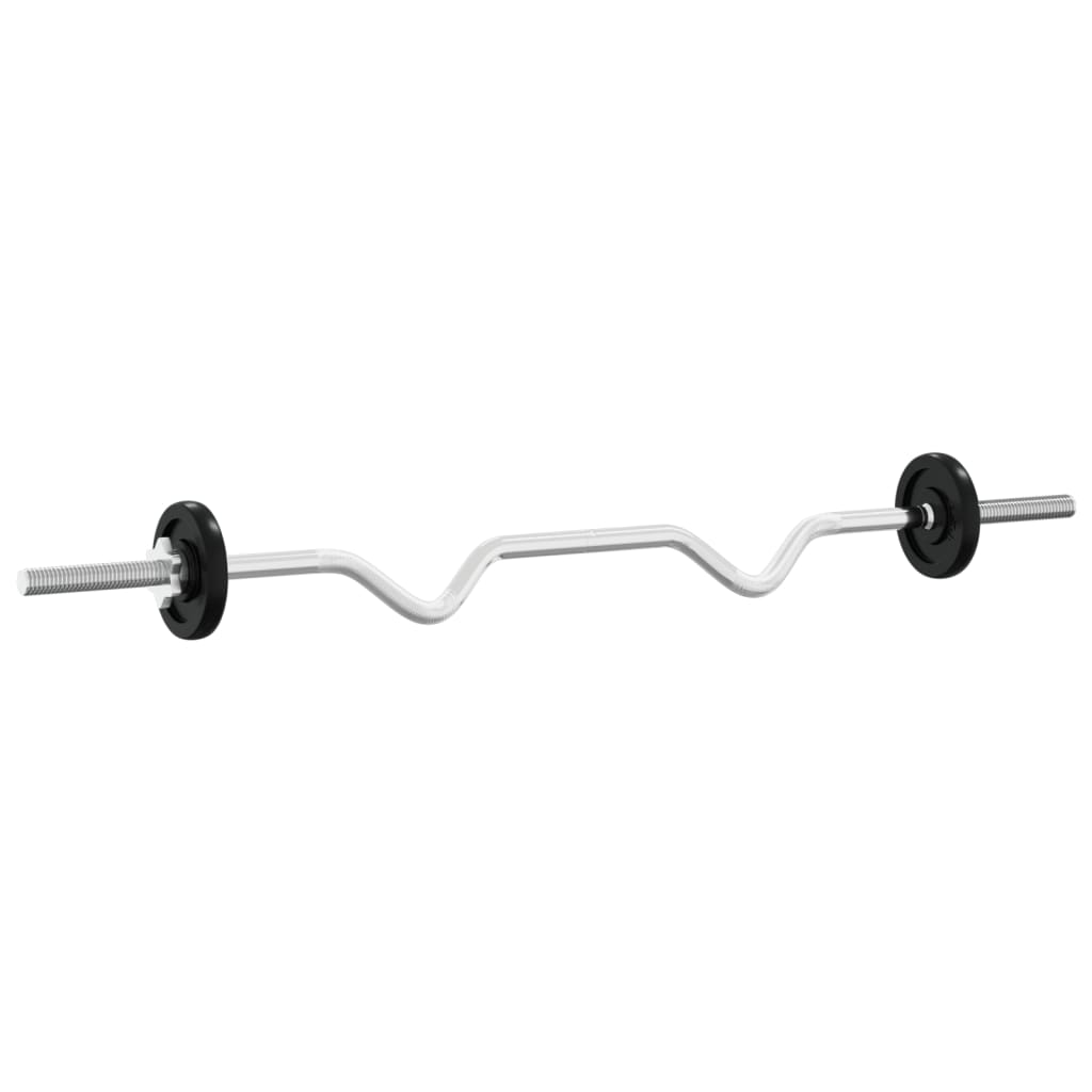 Set Bilanciere e Manubri con Dischi 90 kg in Ghisa