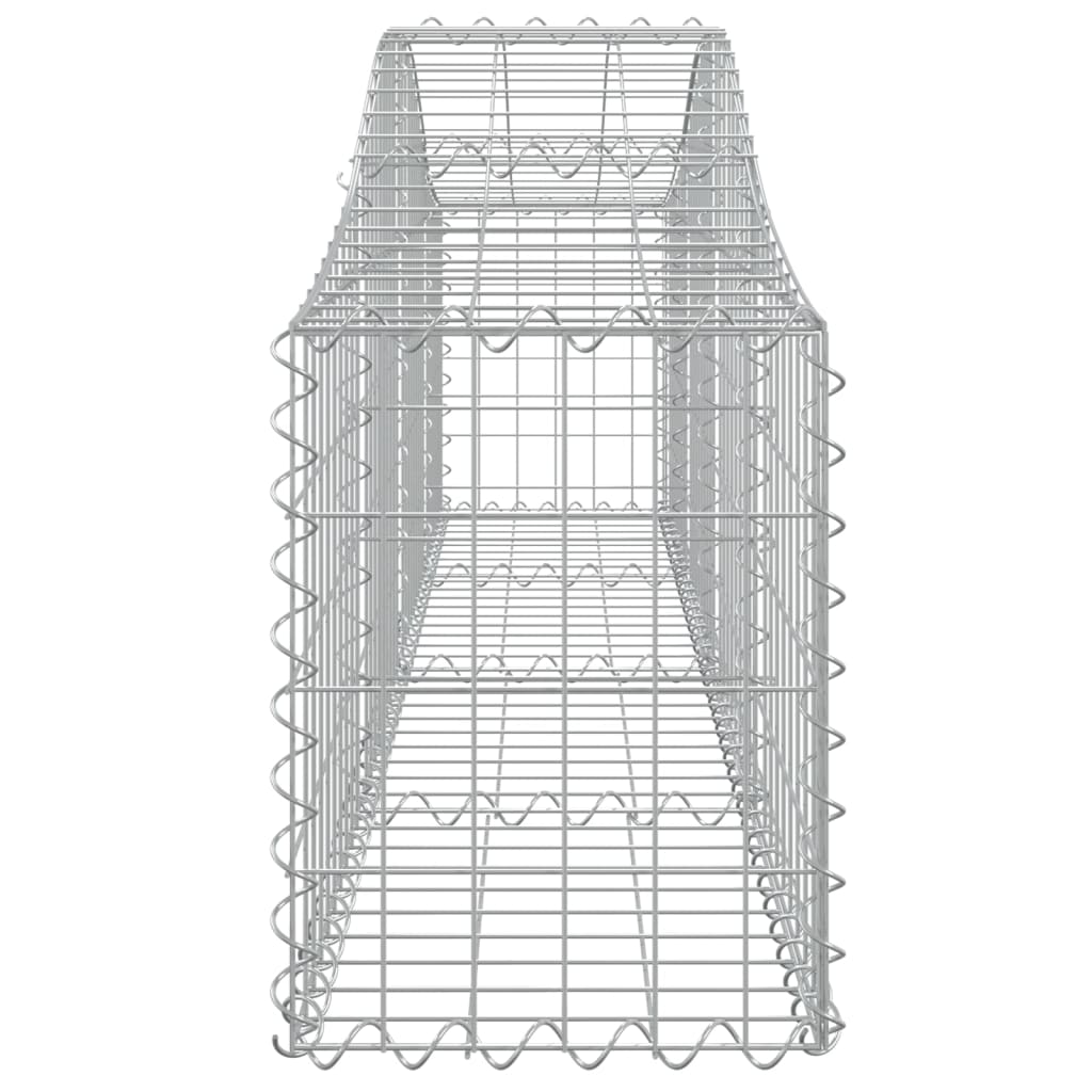 Cesti Gabbioni ad Arco 30 pz 200x30x40/60 cm Ferro Zincato
