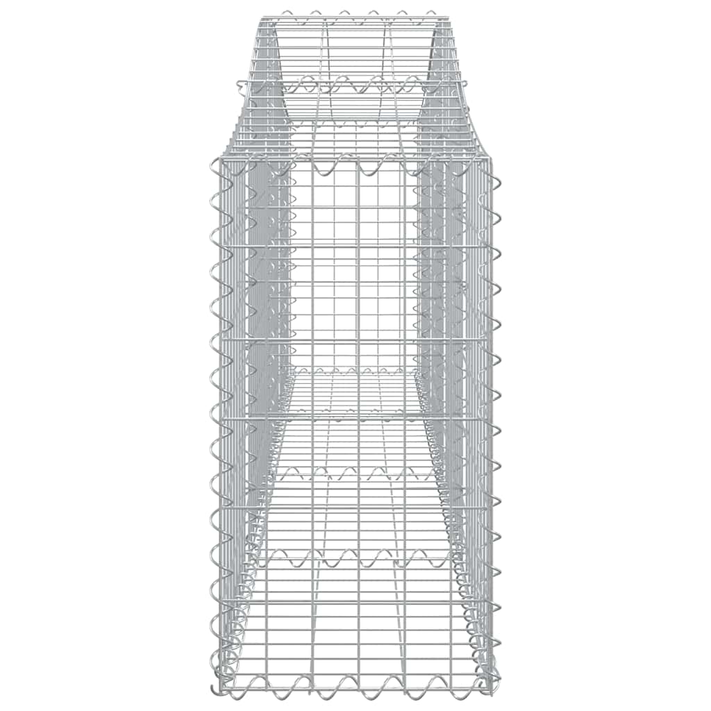 Cesti Gabbioni ad Arco 2 pz 200x30x60/80 cm Ferro Zincato