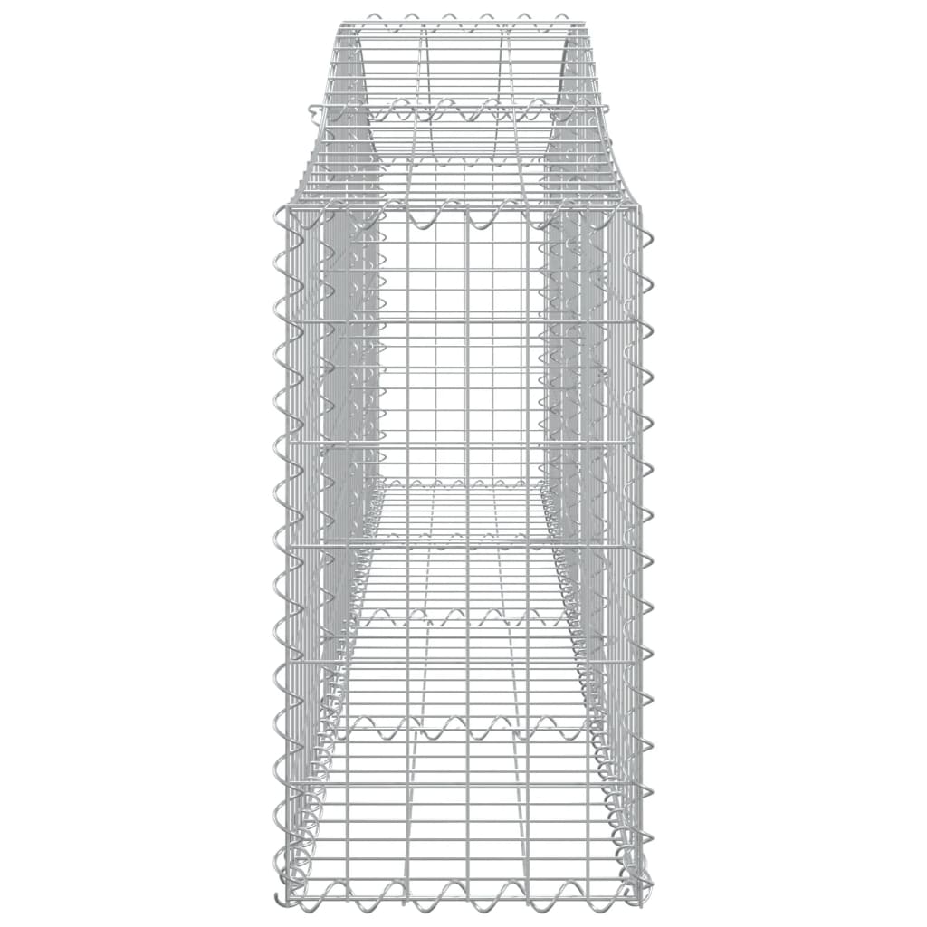 Cesti Gabbioni ad Arco 30 pz 200x30x60/80 cm Ferro Zincato