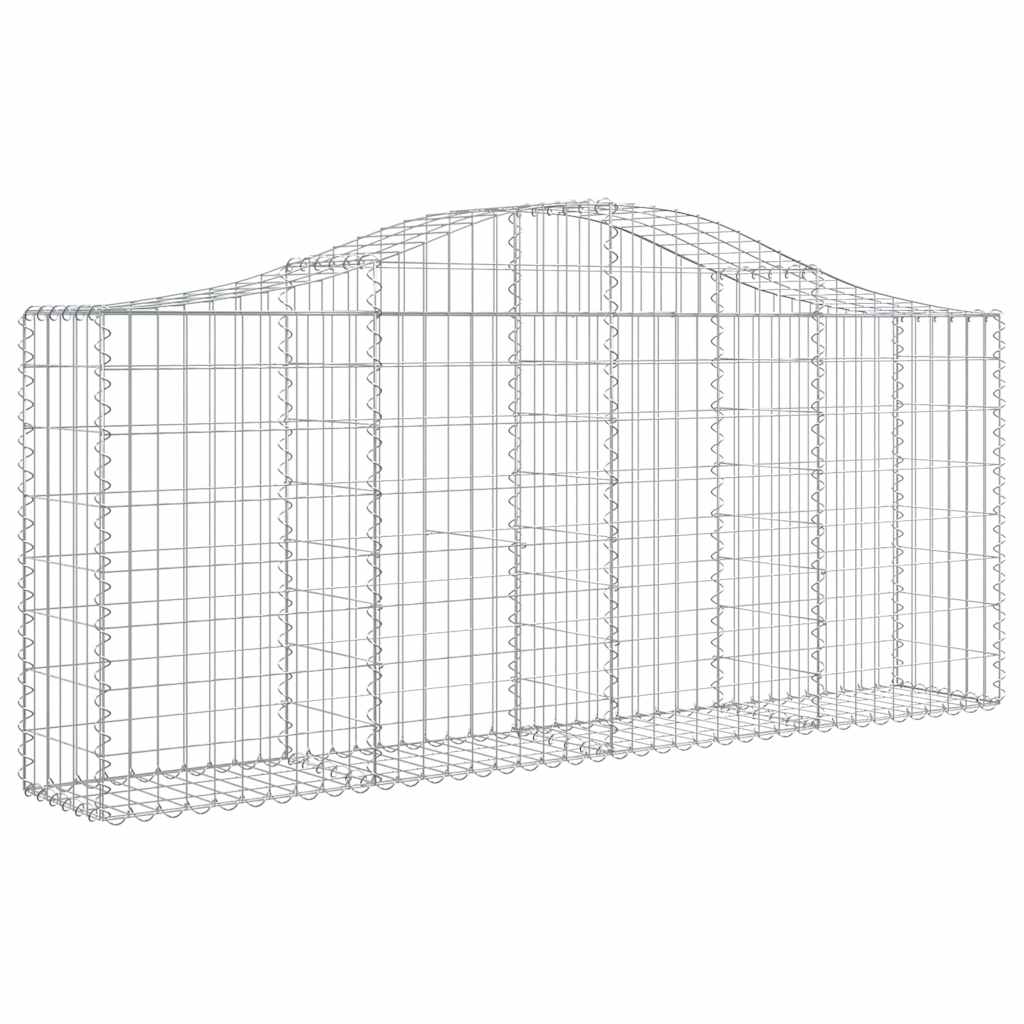 Cesti Gabbioni ad Arco 30 pz 200x30x80/100 cm Ferro Zincato