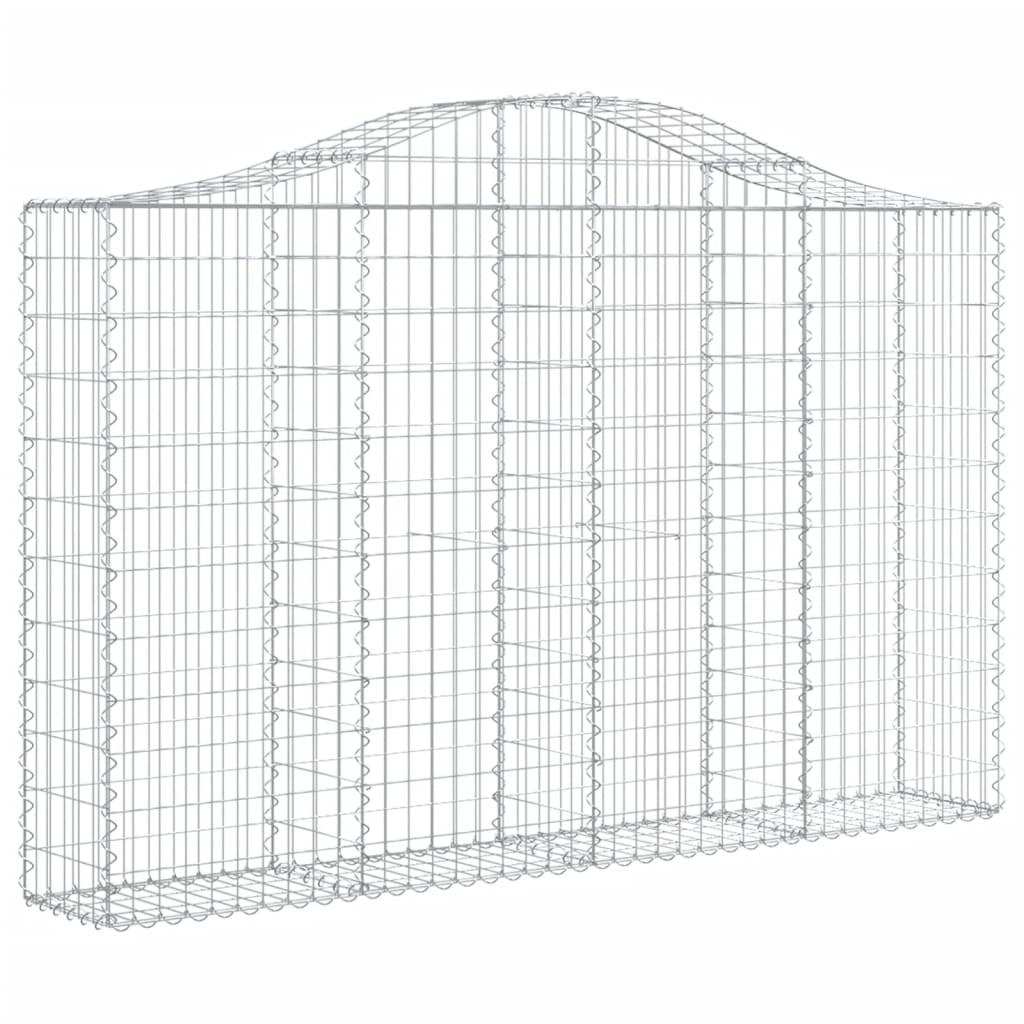 Cesti Gabbioni ad Arco 40 pz 200x30x120/140 cm Ferro Zincato