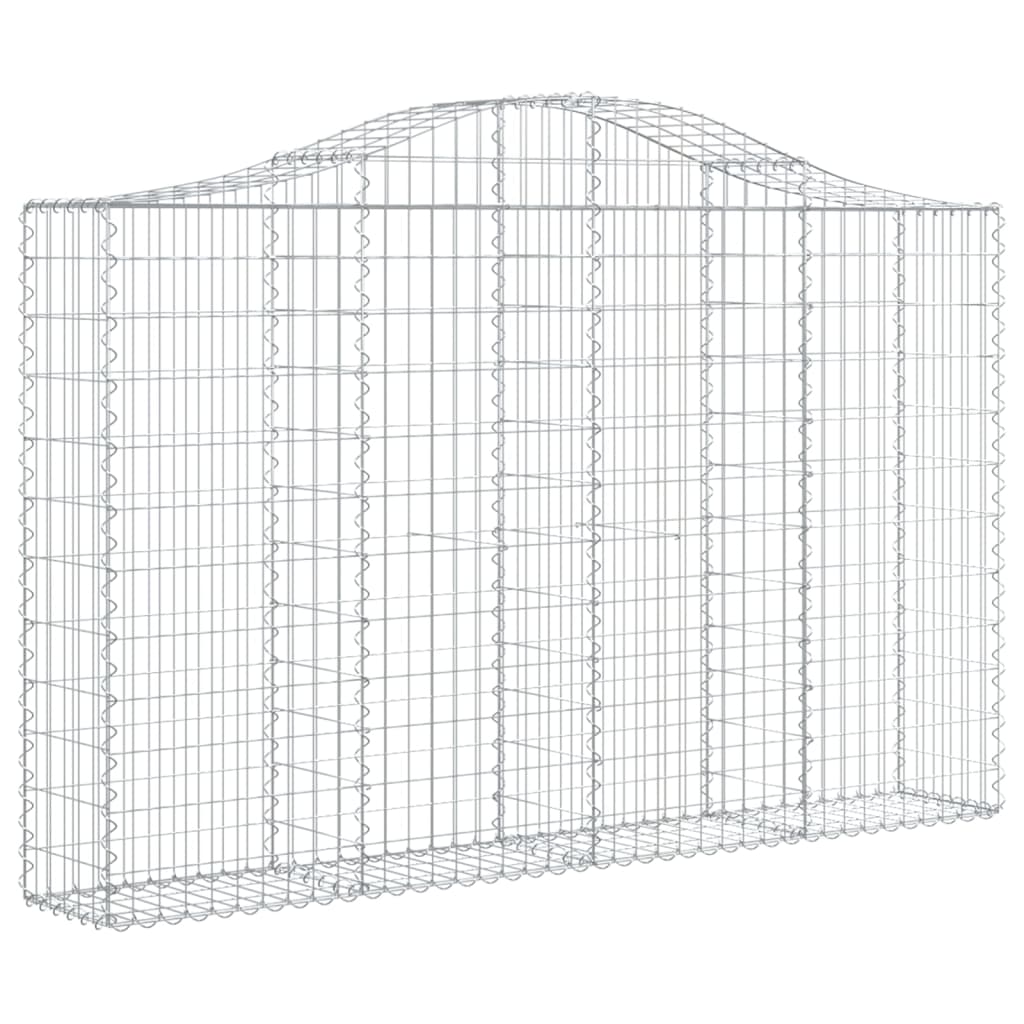Cesti Gabbioni ad Arco 50 pz 200x30x120/140 cm Ferro Zincato