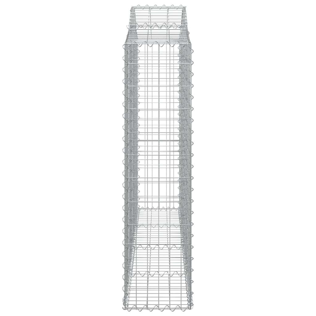 Cesti Gabbioni ad Arco 50 pz 200x30x120/140 cm Ferro Zincato
